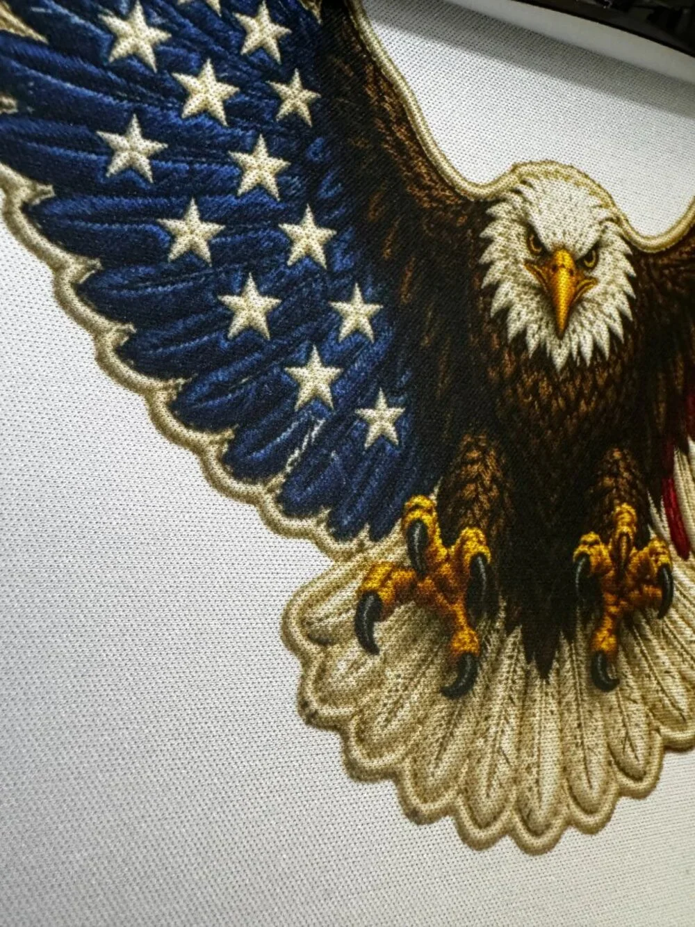 American Bald Eagle Mouse Pad, USA Flag Wings Design